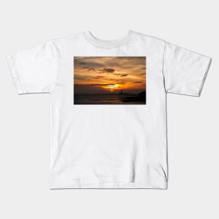 Sunrise over St Mary's Island Kids T-Shirt